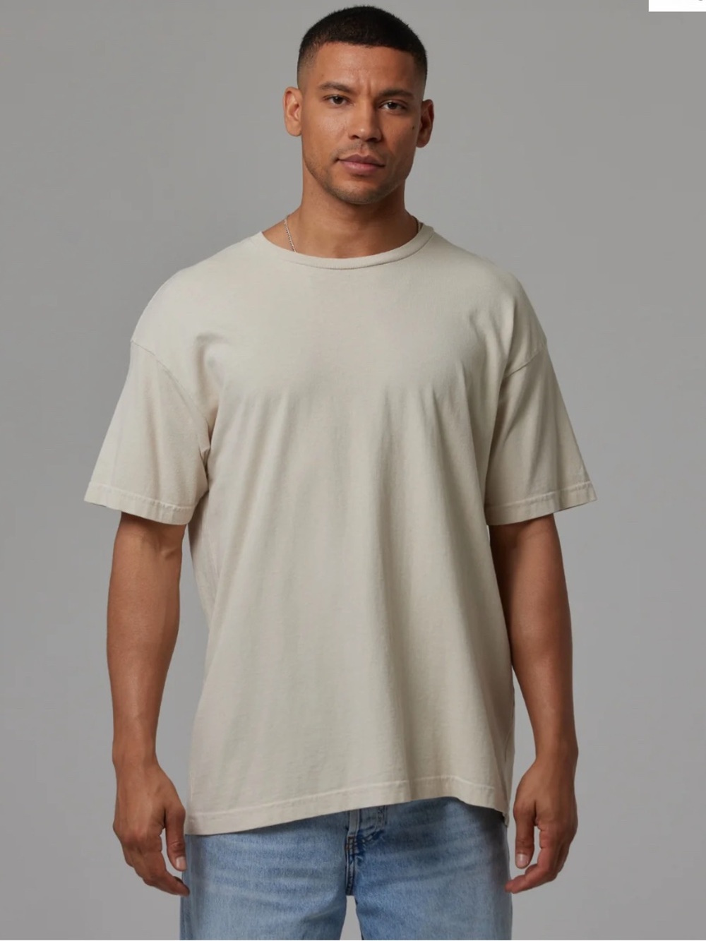 TALENTLESS Men’s Mockneck Tshirt in Bone